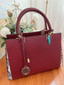 尔羊奴（ERYONOU）牛皮真皮女包包女款2025年新款手提斜挎包生日礼物送妈妈包结婚包 酒红色 实拍图