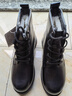 强人羊毛保暖户外男靴马丁靴头层牛皮军迷棉靴子 固特异防寒靴  黑 40 实拍图
