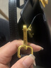 艾吉贝新款真皮凯莉包婚包新娘包大容量婚礼简约通勤手提包单肩斜挎包 黑色大号 实拍图
