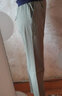 琢蔲3508夏季薄款休闲裤小个子哈伦裤短款九分裤宽松显瘦矮个子女裤子 豆绿色 L 【105-120斤】【28-29】 实拍图