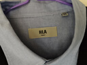 海澜之家（HLA）【纯棉牛津纺】长袖衬衫男秋季休闲衬衣男秋季 浅蓝20 2XL 180/104A推荐173~184斤 实拍图