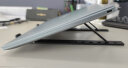 bejoy 平板塑料支架托架 可升降桌面增高笔记本散热塑料支架便携折叠悬空 8档白色(适用平板) 实拍图