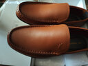 红蜻蜓男鞋2025秋季新款真皮商务休闲男士皮鞋真皮套脚豆豆鞋软底皮鞋男 WTA214522 棕色 新款鞋底 39 实拍图