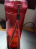特百惠（Tupperware）水杯400ml晶彩茶韵随手杯学生运动防漏塑料杯车载便携杯子 400ml石榴红 实拍图