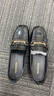 意尔康女鞋闰六月送礼方头乐福鞋复古英伦风通勤单鞋女 13380W黑色 36 实拍图