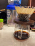京东京造手冲咖啡壶高硼硅玻璃带刻度分享壶漩涡纹理冷萃美式滤杯套装 晒单实拍图