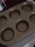 劣狐狐纸杯蛋糕模马芬蛋糕模玛芬麦芬烤盘蛋挞纸杯子蛋糕用模具烘焙模具 金色6连杯子蛋糕模 实拍图