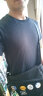 罗蒙（ROMON）短袖t恤男半袖修身纯色夏季纯棉内搭紧身衣服弹性圆领打底衫 黑色 XL 晒单实拍图