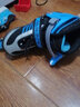 小状元溜冰鞋儿童轮滑鞋全套装品牌滑冰全闪旱冰鞋男童女童成年初学者 时风蓝【轮滑包+头盔护具套装】 M （适合33-37码） 实拍图