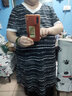 艾薇佳胖妹妹大码女装连衣裙夏季遮肚子显瘦180斤微胖高级感条纹妈妈裙 黑色 4XL （建议165-180斤） 实拍图