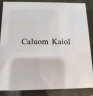 Caluom Kaiol品牌皮带男真皮自动扣腰带男纯牛皮高档男士裤带生日礼物送男友 可指定尺码代写贺卡/8077银色 115cm -130cm默认随机(可修剪) 实拍图