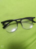 LESCA LUNETIER黑框眼镜防蓝光辐射可配近视无度数素颜平光镜男潮眼镜框架女 黑白渐变 近视150度 实拍图