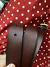 Caluom Kaiol品牌皮带女真皮纯铜针扣女士腰带百搭裤带520礼物送女友 【专柜礼盒】80125实心纯铜扣 95cm -105cm拍下请留言身高和体重 实拍图