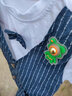 可歆宝贝（KEXINBAOBEI）男童夏装套装洋气帅宝宝西装夏季短袖周岁礼服潮婴儿小童装衣服潮 蓝色 100码建议2-3岁（身高95左右） 实拍图