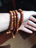 玄同 海南黄花梨108手链海黄油梨佛珠项链男女情侣款桶珠木质手串 0.8桶珠 实拍图