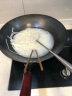 石记铁匠章丘炒菜锅老式铁锅锻打手工无涂层物理不粘家用圆底锅熟铁已开锅 36cm无耳 不锈钢盖+勺+铲 36cm 实拍图