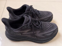 HOKA ONE ONE男款夏季克利夫顿 9跑步鞋CLIFTON 9轻量透气缓震 雾灰/黑色 42 实拍图