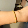 六福珠宝新年礼物 足金简约圆珠黄金手链女款手串 计价 约4.94克-光面 实拍图