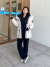 波司登（BOSIDENG）【反季】极寒羽绒服鹅绒杨紫同款女款短款连帽大毛领新国标外套 【店长推荐】冰花粉9BK9 XS 155/80A 体重约110以内 实拍图