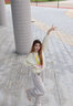 莫代尔香蕉运动裤女春秋款2025新款宽松休闲窄版阔腿裤美式爵士跳舞卫裤 杏色【常规款】 L码【建议110-125斤】 实拍图