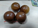 玄同木质健身球崖柏酸枝黑檀绿檀保健球 老年人礼物转球红木手球 绿檀5cm 实拍图