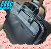 新秀丽（Samsonite）公文包男商务手提包皮质 15.6英寸电脑包单肩斜挎出差大容量43118 Black 黑色通勤商务休闲多用包 大包 可容纳电脑 15.6英寸 实拍图