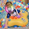 羽克儿童泳衣男童分体游泳衣套装（送小水枪+冷感毛巾）白色恐龙 M 实拍图