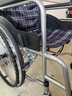 亿佰康 轮椅折叠老人轻便可折叠带坐便全躺轮椅老人老年人便携残疾人轮椅车代步手推车 轮椅红格帆布【不带坐便功能款】 实拍图