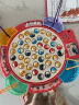 乐亲（Lechin）儿童玩具男女孩钓鱼电动旋转磁性捕鱼捞鱼玩具 红色 节日礼物 实拍图