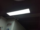 邦磊（Banglei）LED办公室吊灯长方形工业风工作会议室车间商场超市网吧照明灯具 圆角黑框白光120*30cm-70瓦 实拍图