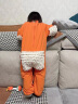 G. DUCKKIDS小黄鸭婴儿爬行服宝宝拖地爬爬服儿童连体衣服春秋装懒人擦地薄款 桔色露手露脚  薄 春秋 90cm 18斤-22斤 晒单实拍图