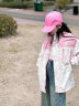 巴莱恩娜女童外套春秋款2024新款童装女中大童春季连帽衣服儿童春装夹克衫 粉色 150cm 晒单实拍图