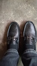 CLOHOO豆豆鞋男春秋季真皮商务休闲皮鞋子男软底透气英伦防滑百搭一脚蹬 黑色 40 [皮鞋码] 实拍图
