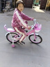 凤凰儿童自行车折叠女童单车2-10岁男孩脚踏车童车 粉色 18寸 实拍图