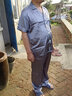 有趣熊睡衣男春秋夏季男士丝绸大码仿真丝春秋长裤简约休闲家居服套装秋 NSLQ-【半袖长裤】-维蜜丝-冰蓝 男-XXL(172-180cm，140-160斤) 实拍图