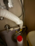 一靓洗衣机下水三通接头 Y型分叉排水管三头通延长软管地漏接头分流器 C款:加长T型三通对接头+卡箍 实拍图
