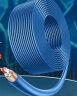 绿联（UGREEN）麦克风话筒线 双芯咪线 工程级卡侬音频线 大三芯二芯6.5/6.35卡农线 带屏蔽100米 蓝80167 实拍图