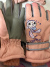 火炬人儿童手套8到12岁冬季加绒手套卡通保暖滑雪手套玩雪手套3200粉 晒单实拍图