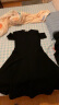 朗姿【Basic衣橱】小香风法式赫本风波点裙子女2024夏新款连衣裙 黑色 2XL 晒单实拍图