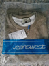 真维斯（Jeanswest）圆领卫衣男春秋季美式复古潮牌上衣男印花百搭休闲长袖套头打底衫 杏色 XL (120-140斤) 实拍图