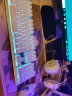 狼途（LANGTU） 有线发光机械手感键盘鼠标套装耳机游戏办公笔记本电脑电竞USB外接键盘 白色冰蓝【多功能旋钮】+机械蛇静音鼠白+游戏耳机白 实拍图