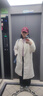 无印良品（MUJI）女式 可水洗 复合立领大衣 风衣外套BDE90C4A 米白色 L  实拍图