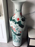垚罄 景德镇陶瓷器手绘青花瓷大花瓶客厅1米客厅落地电视柜大号花瓶 手绘青彩荷花 1.3米 单个 配原装底座 实拍图