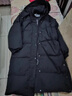 啄木鸟（TUCANO）冬季男女同款羽绒服男长款连帽白鸭绒羽绒服男青年情侣加绒外套男 659中长款黑色-男女同款 XL (125-145斤） 实拍图
