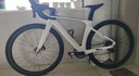 骓特R5pro二代碳纤维公路车全隐藏内走线碟刹弯把变速男女竞赛自行车 RS-24速油碟（铝轮）碳把-白色 54CM（185-190身高） 实拍图