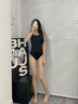 速比涛（Speedo）游泳馆专业竞速训练泳衣女连体抗氯速干显瘦游泳衣运动温泉泳装 黑色【专业训练,教练推荐】 XL (38) 身高170/体重64-69kg 实拍图