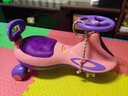 加大加厚儿童扭扭车1-6岁宝宝滑行车妞妞防侧翻静音闪光轮溜溜车 粉色（静音闪光轮+音乐灯光) 实拍图