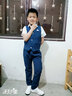 萝卜呗呗儿童西装套装男童礼服西装钢琴主持演出服花童礼服钢琴表演服西服 藏蓝色马甲+裤子+衬衫+领结 150 建议体重58-68斤 实拍图