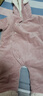 欢喜小熊 婴儿衣服冬季纯棉加绒哈衣爬服婴幼儿灯芯绒保暖冬装宝宝连体衣 粉色 90cm (建议18-24月身高80-90cm) 实拍图
