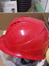 伟光 安全帽 高强度ABS透气领导监理头盔 工地建筑工程 新国标电绝缘安全帽 红色透气款 旋钮式调节 实拍图